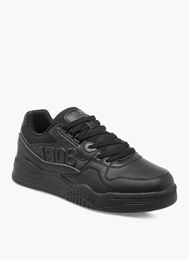 Lee Cooper Men's Panelled Sneakers with Lace-Up Closure