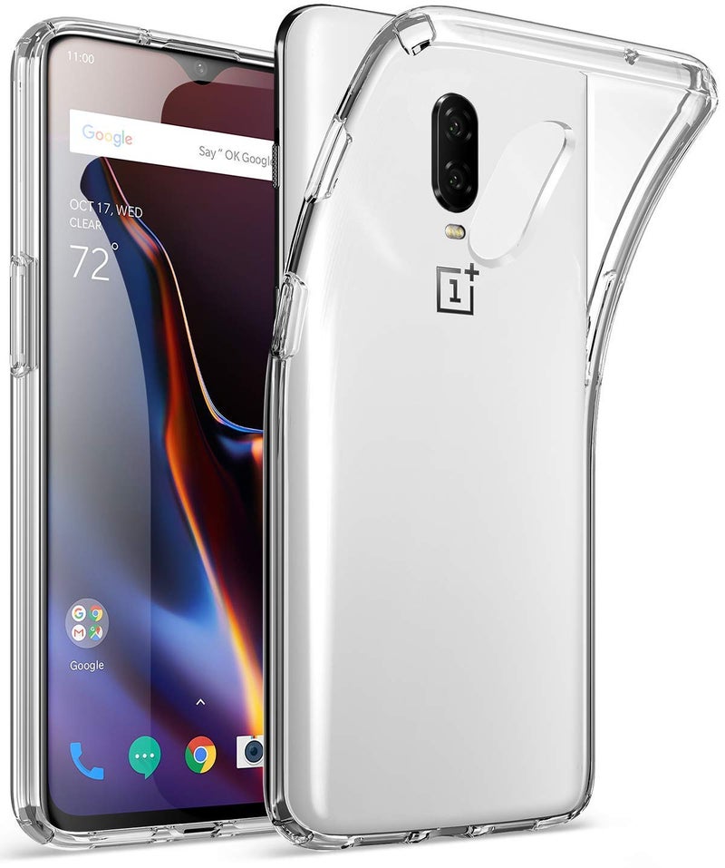 Nishtech for OnePlus 7 5G Premium Transparent Hybrid Soft Slim Dust Proof Back Case Cover with Camera Protection - Image 1