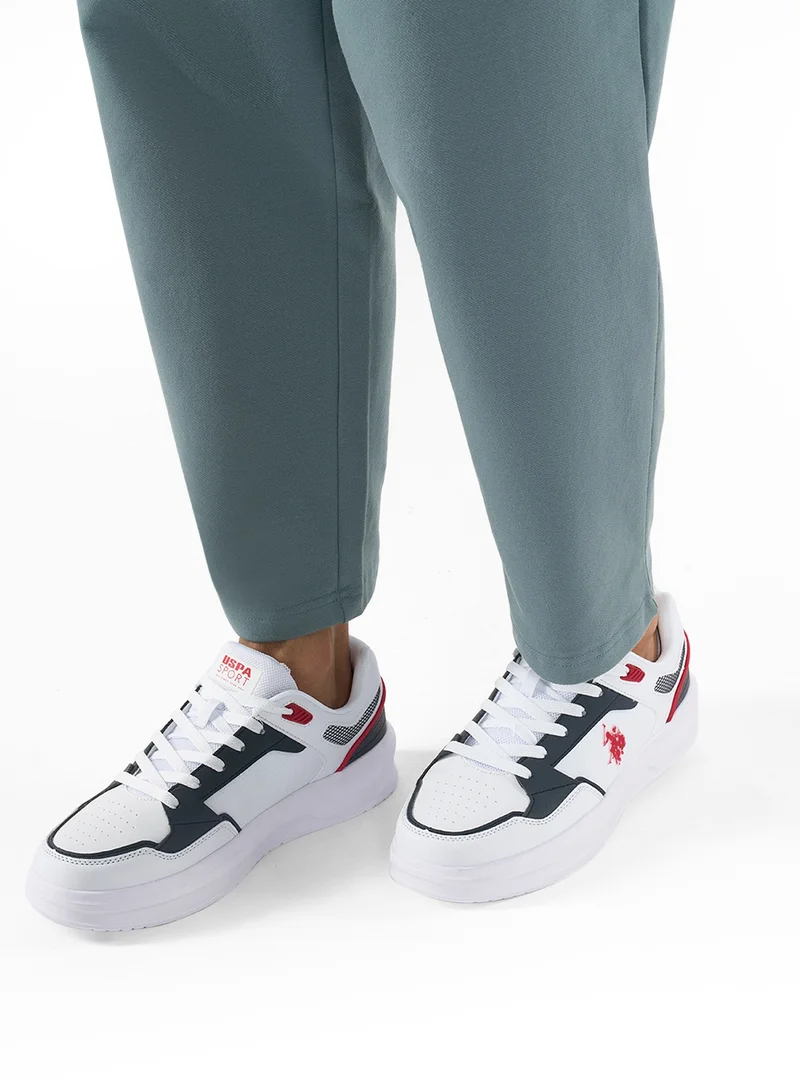 U.S. Polo Assn. Men's White Low-Top Limited Edition Sneakers – Super Light, Super Fast, A Dream for Every Feet Lover!