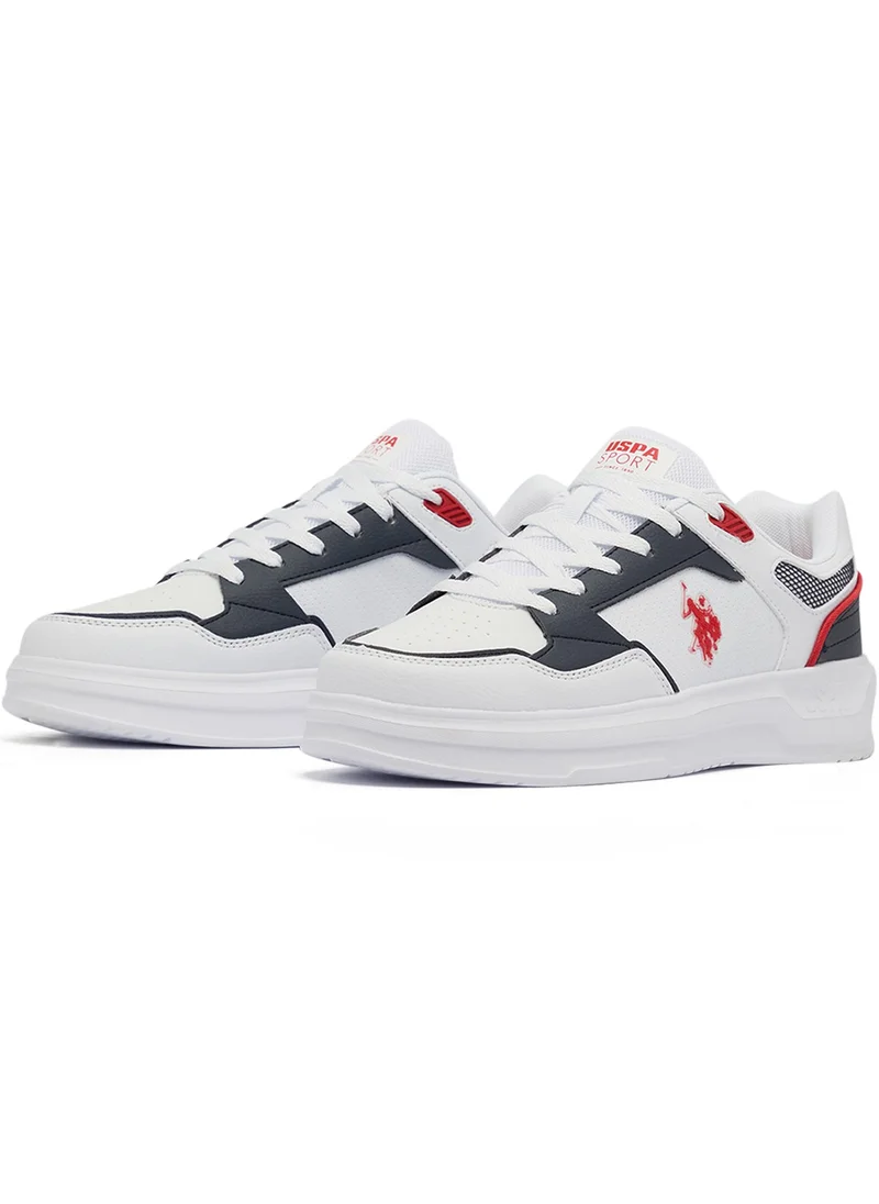 يو اس بولو اسن Men's White Low-Top Limited Edition Sneakers – Super Light, Super Fast, A Dream for Every Feet Lover!