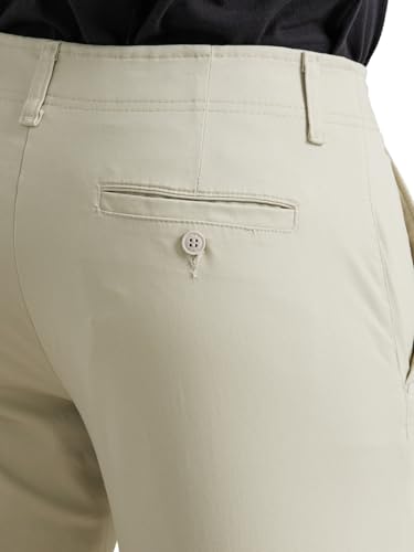 Lee Men's Extreme Motion Flat Front Regular Straight Pant Stone 34W x 34L - Image 2