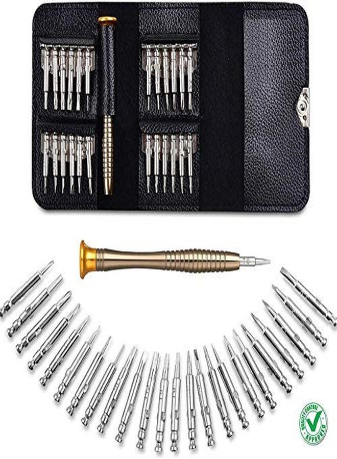 HYDERON 25-in-1 Precision Screwdriver Set – Multi-Pocket Repair Kit for Laptops, Mobile Phones, Spectacles, & Watches - Image 1