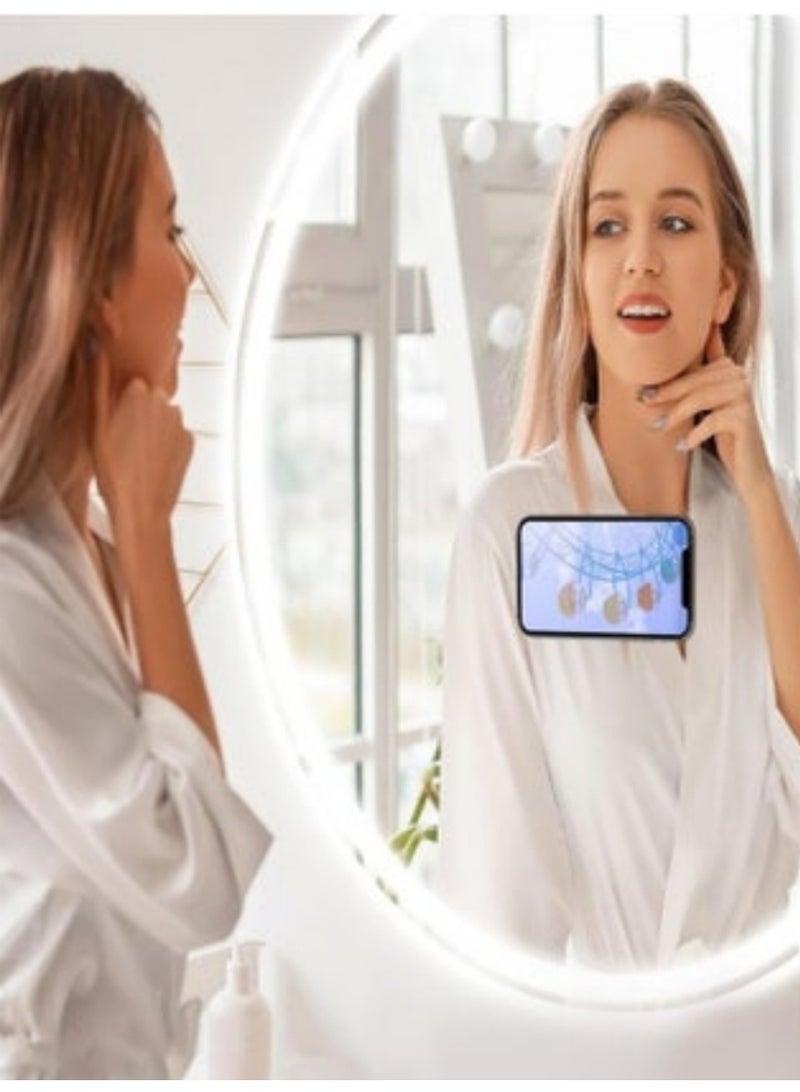 Suction Phone Case Mount – 4-Pack Silicone Suction Grips for iPhone & Android, Anti-Slip Hands-Free Holder for TikTok/Selfies (Pink, Black, White, Transparent) - Image 2