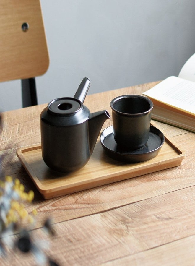 KINTO LT 21231 Teapot, 10.1 fl oz (300 ml), Black, Microwave and Dishwasher Safe - Image 4