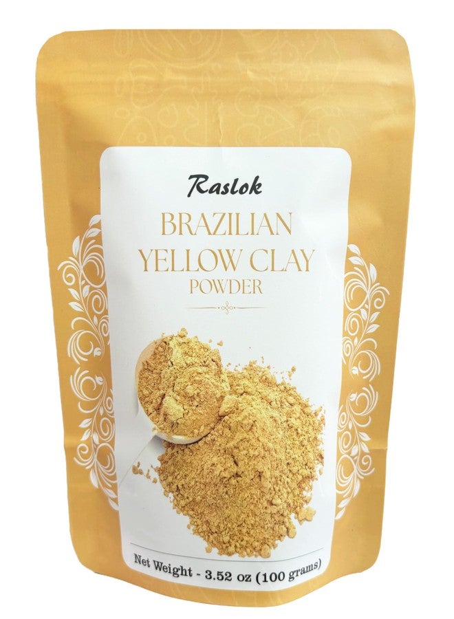 Raslok Brazilian Yellow Clay | For Face Masks, DIY Soap and Scrub (3.52, Ounces) - Image 1