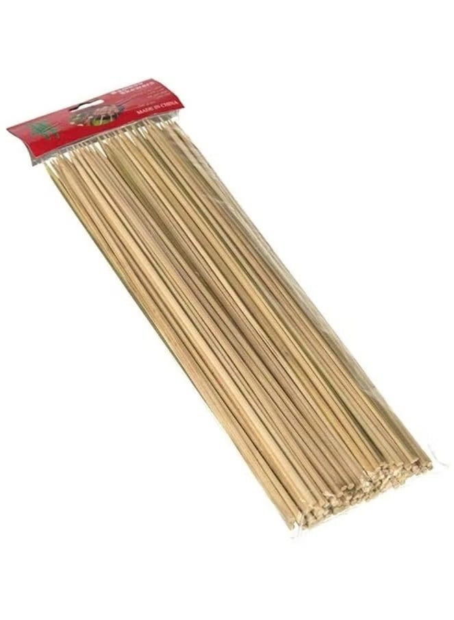Long wooden skewers for shish taouk, desserts, and appetizers - Image 1