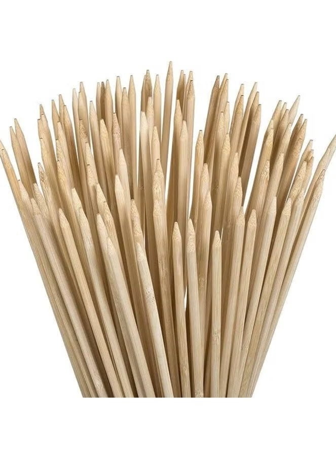 Long wooden skewers for shish taouk, desserts, and appetizers - Image 2