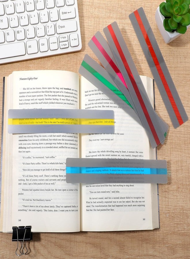 HaiFafafaing 20 Pcs Dyslexia Reading Tools for Kids Guided Reading Highlight Strips Set Colorful Dyslexia Tools for Kids with 4 Sizes Readings Trackers for Kid ADHD Highlighter Trackers Readings - Image 5