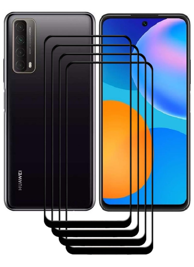 ACLIX 4 Pieces Antistatic ESD Dustproof Premium Quality High Definition Tempered Glass Screen Protector Designed For Huawei Y7a - Image 1