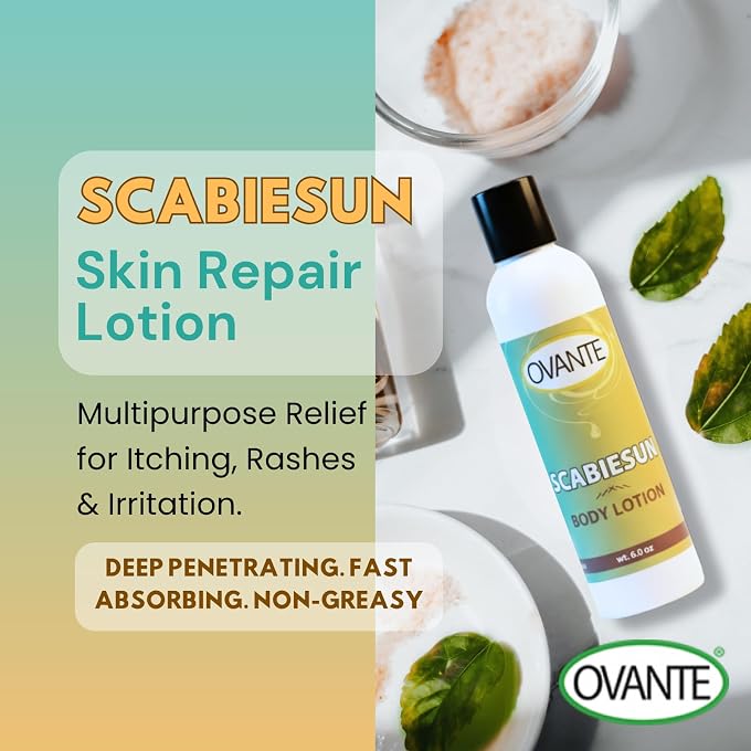 Ovante Scabiesun Multipurpose Skin Repair Body Lotion for Itching, Rashes, Redness, Irritation - 6.0 oz - Image 3