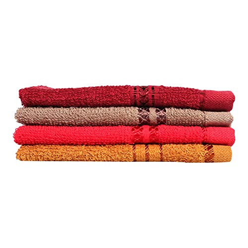 GRGRASP Thread That Bind Relations 100% Cotton Soft 300 GSM Face Towel Set of 24 pcs (Size 27 * 27Cm Small) Multi Color - Image 3