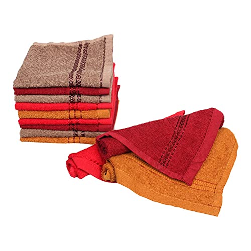 GRGRASP Thread That Bind Relations 100% Cotton Soft 300 GSM Face Towel Set of 24 pcs (Size 27 * 27Cm Small) Multi Color - Image 2