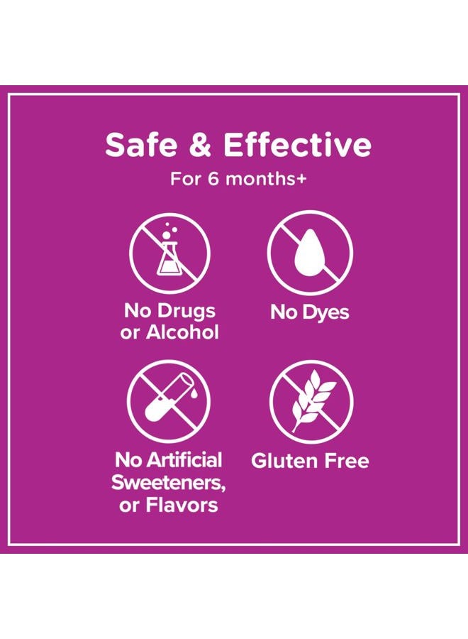 Zarbee's Baby Immune Support with Zinc, Baby & Toddler Vitamin 6 Months+, Includes Syringe for Easy & Accurate Dosing, Natural Grape Flavor, 2oz - Image 4