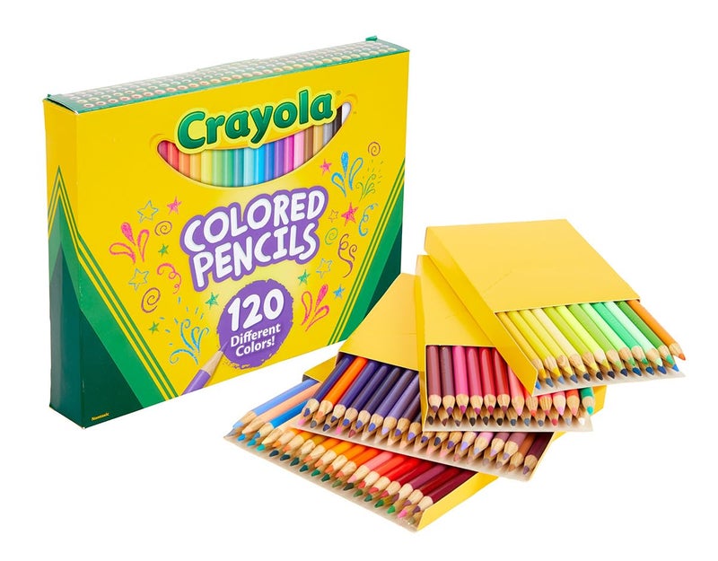 Crayola Colored Pencils Set (120ct), Coloring Book Pencils, Kids Art Supplies, Bulk Colored Pencils, Presharpened, Ages 3+ - Image 1