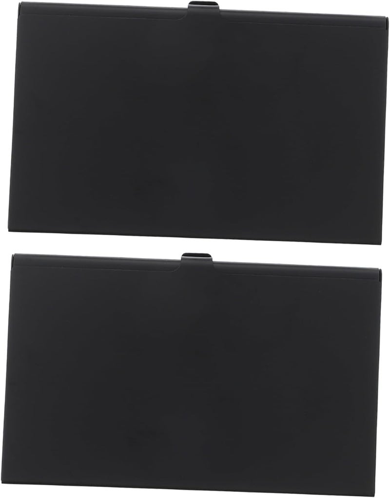 Memory Card Storage Case Holder for Secure Cards 2pcs, Portable Black Hard Shell Photo Memory Holder, Protective Organizer for Photography Accessories - Image 1