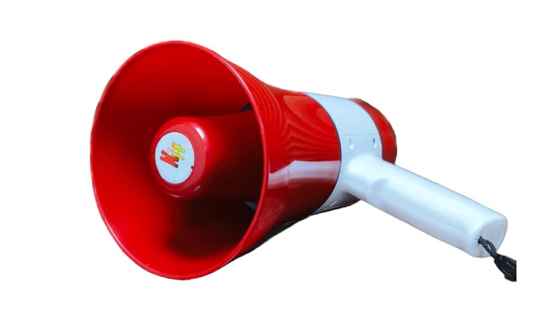 kh Megaphone Speaker Lightweight Bullhorn - Adjustable Volume Control and 500 Meter Range 30 watts Handheld Megaphone with Recorder, USB and Memory Card - Image 1