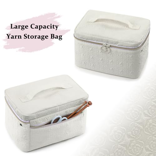 MYBAGZING Cute Crochet Bag Organizer - Yarn Storage - Holder for Crochet Accessories and Supplies, Hooks, Gifts - Image 4