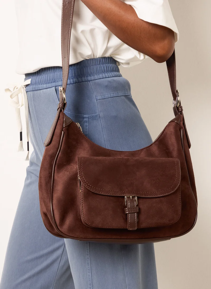 بلو فانيلا Suedette Adjustable Shoulder Bag