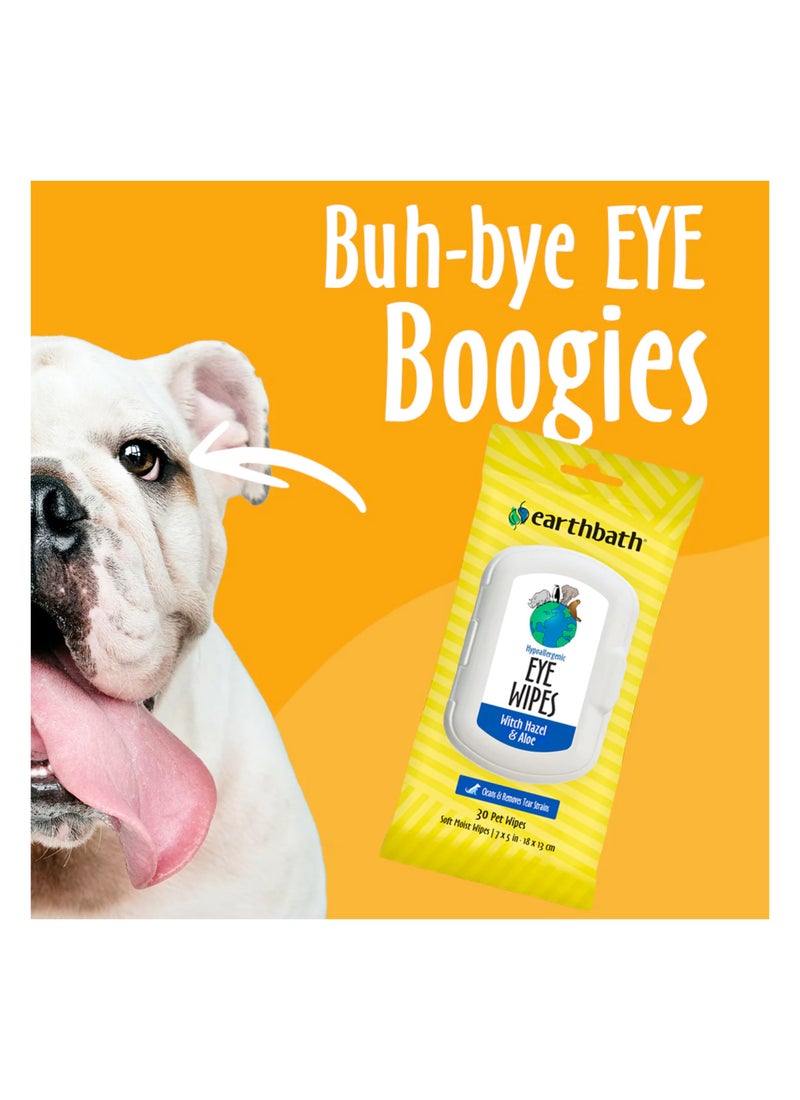 earthbath Hypoallergenic Eye Wipes Witch Hazel And Aloe 30 Wipes  - Image 3