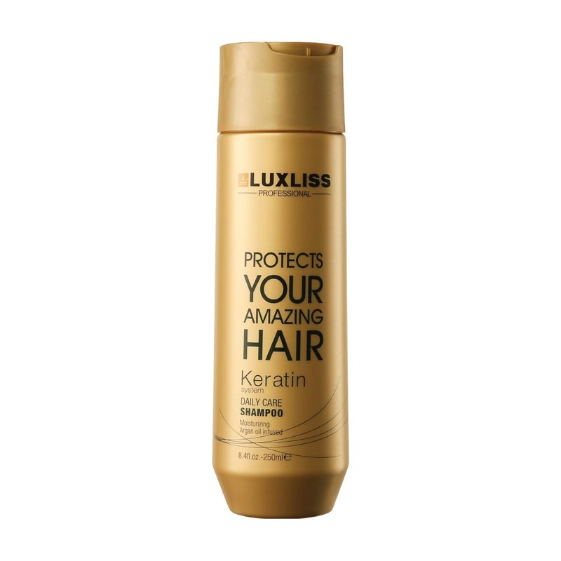 Luxliss Keratin Daily Care Shampoo 250 ML Gold edition - Image 1