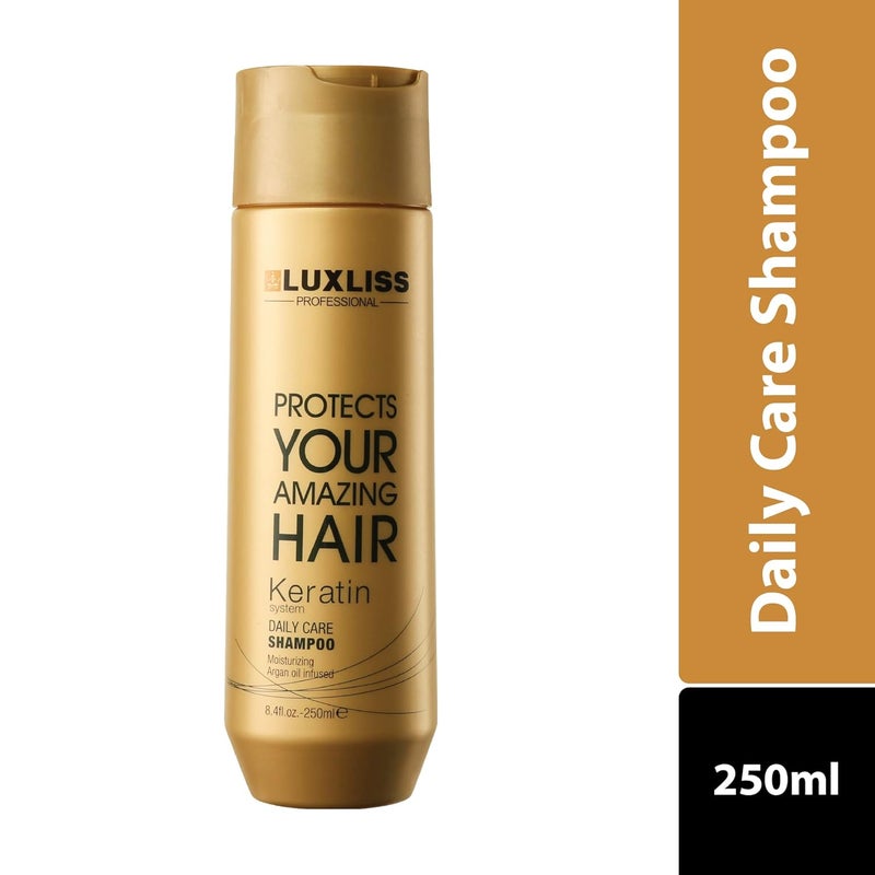 Luxliss Keratin Daily Care Shampoo 250 ML Gold edition - Image 2