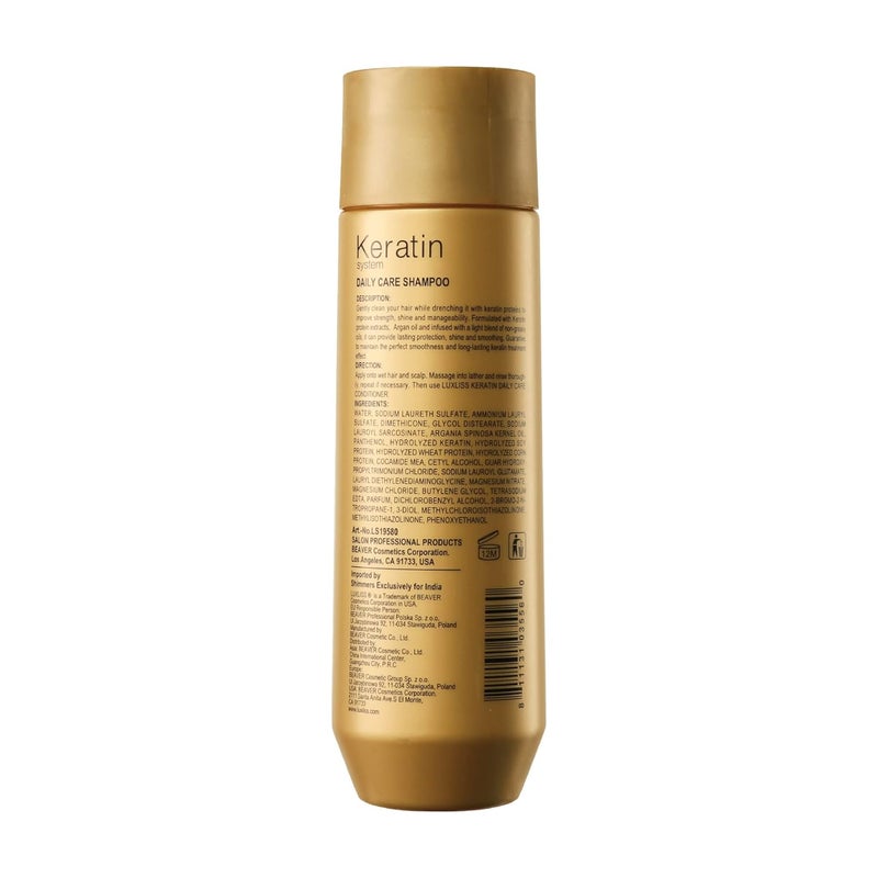 Luxliss Keratin Daily Care Shampoo 250 ML Gold edition - Image 3
