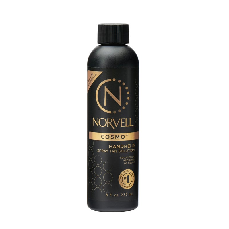 Norvell Spray Tan Solution Cosmo 8 fl oz â€“ Professional Sunless Tanning Formula With a Blend of Warm Brown & Cool Violet Brown Undertones, Long Lasting Handheld Self Tanning Spray - Image 1
