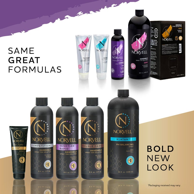 Norvell Spray Tan Solution Cosmo 8 fl oz â€“ Professional Sunless Tanning Formula With a Blend of Warm Brown & Cool Violet Brown Undertones, Long Lasting Handheld Self Tanning Spray - Image 3