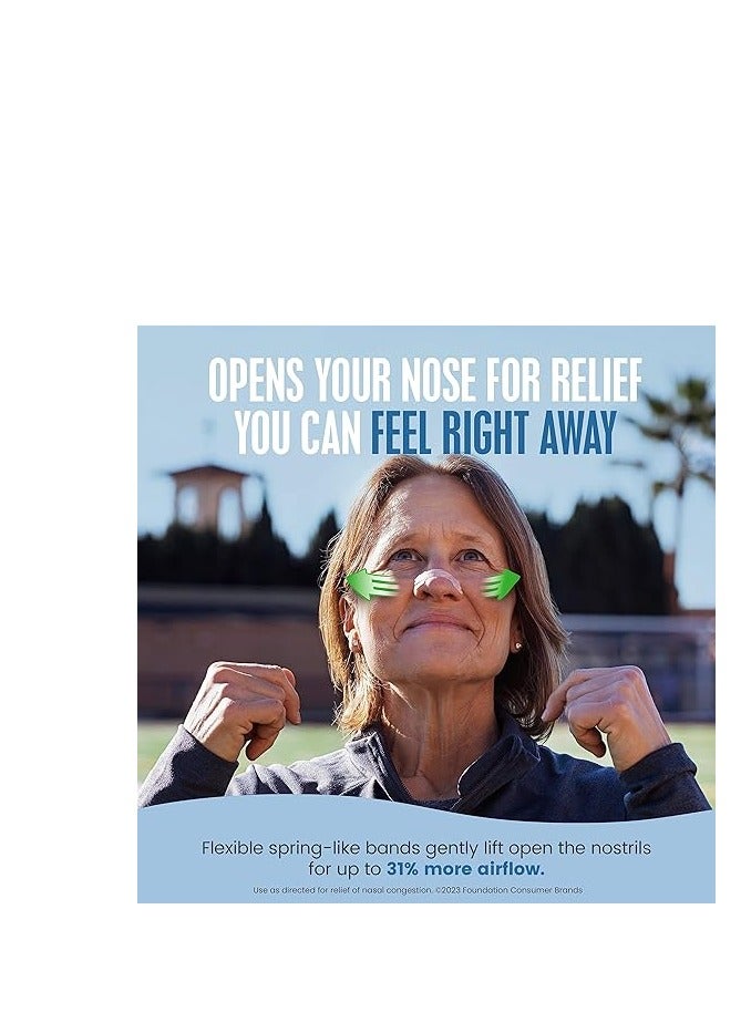 Breathe Right Nasal Strips Extra Strength Help Stop Snoring Solution And Instant Nasal Congestion Relief- 26 Count - Image 3