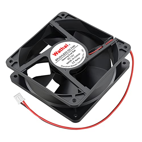 Wathai 120mm x120 x 38mm 12V 2Pin Dual Ball 12cm Industrial Cooling Fan High Airflow - Image 5