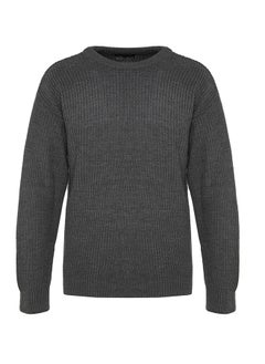 Anthracite Oversize Fit Wide Fit Crew Neck Basic Knitwear Sweater TMNAW23KZ00189 - pzsku/ZE5D5CE8B1271352A3145Z/45/_/1730939832/53d5a82c-26c8-4555-93b3-995de3cf4a9f