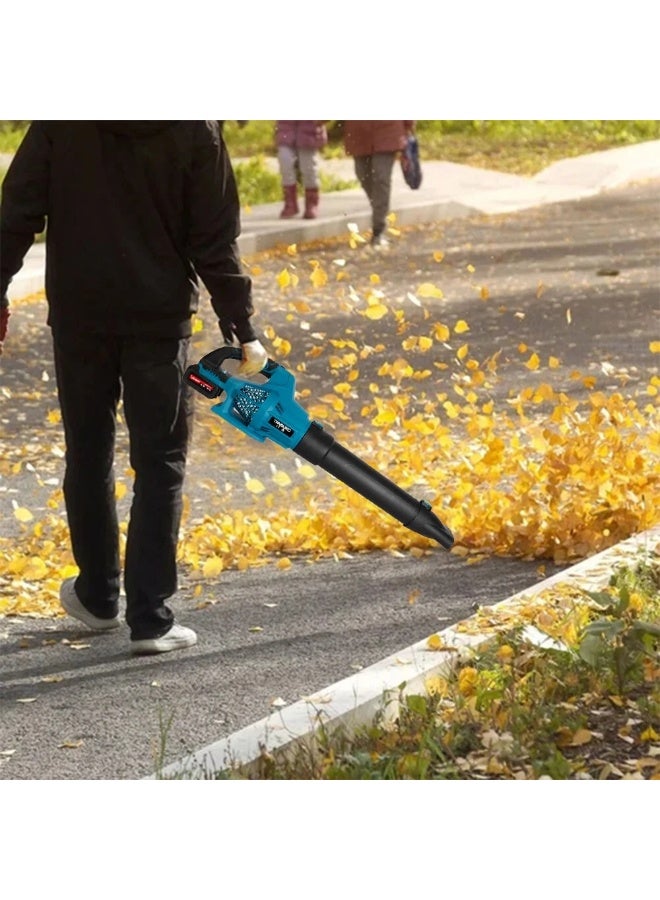 منفاخ أوراق لاسلكي مع 6 سرعات هواء قابلة للتعديل، منفاخ يدوي يعمل ببطارية كهربائية، مزوّد ببطاريتين (2) وشاحن – خفيف الوزن للعناية بالحديقة، الفناء، الشرفة، وتنظيف الأوراق والغبار - Image 5