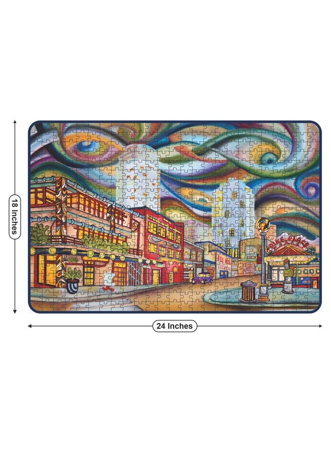 Webby Pike Market Avenue Painting Jigsaw Puzzle, 500 Pieces - Image 5