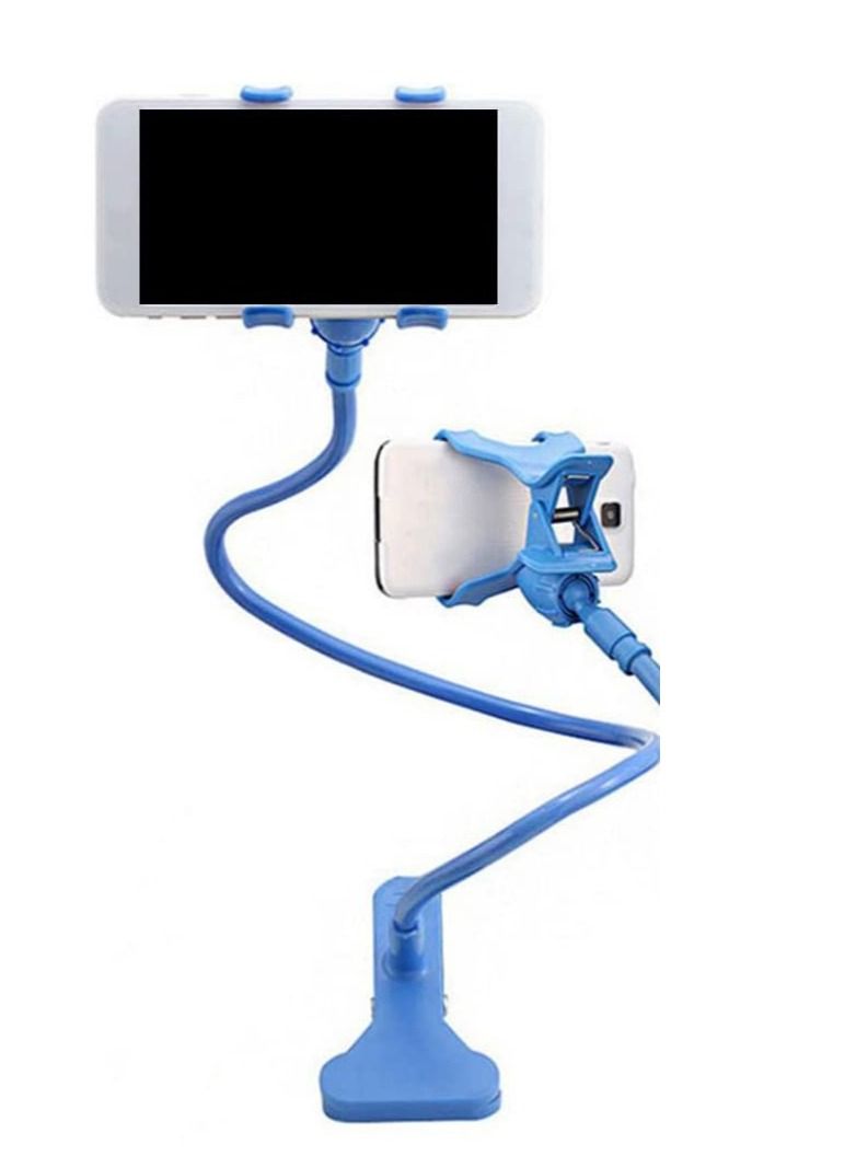 LEDIN Phone Gimbals Bed Car Desktop Lazy Decoration Bracket Phone Holder Mobile Stand For Iphone Samsung Htc All Phone(Blue) - Image 4