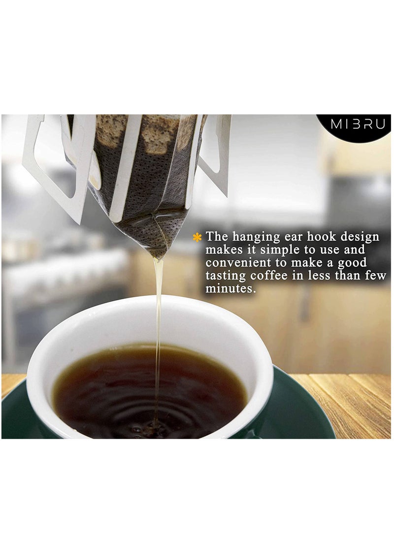 MIBRU Coffee Paper Filter With Holders 300pcs Coffee Cup Hanging Filter  - Image 5