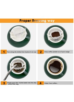 MIBRU Coffee Paper Filter With Holders 300pcs Coffee Cup Hanging Filter  - Image 4