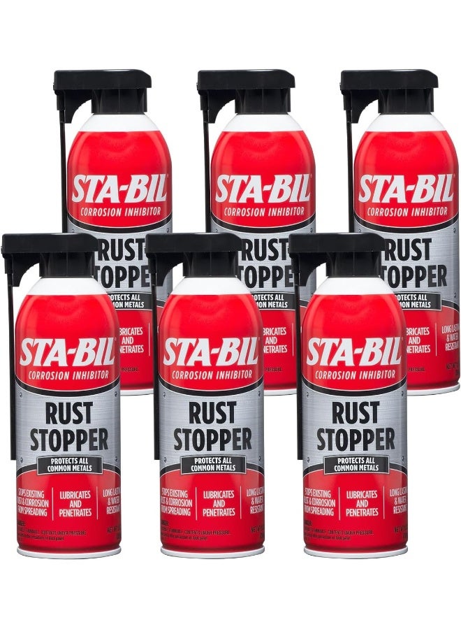 STA-BIL STA-BIL Rust Stopper - Protects All Common Metals, Lubricates And Penetrates, Long Lasting and Water Resistant, Stops Existing Rust and Corrosion From Spreading, 13oz (22003-6PK)  - Image 1