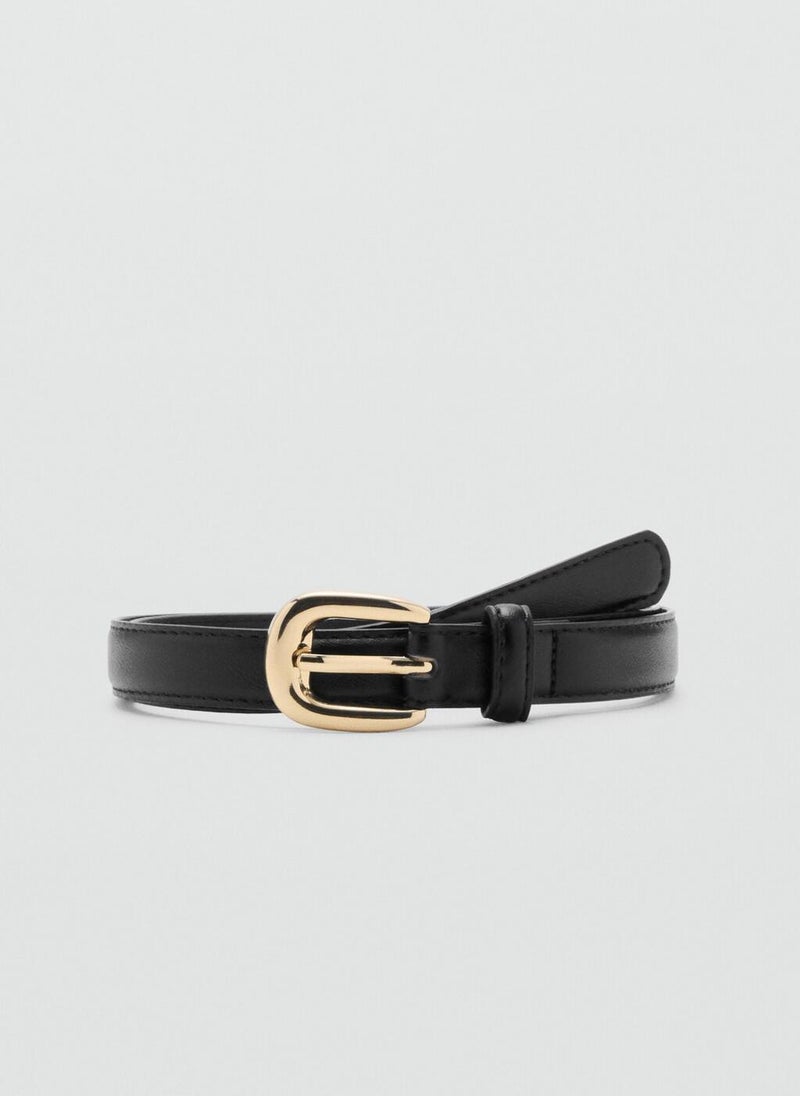 MANGO Thin Metal Buckle Belt  - Image 1