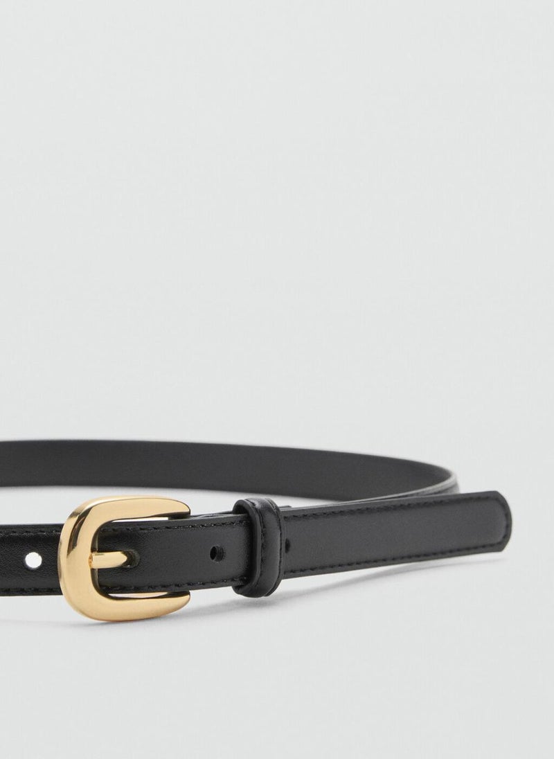 MANGO Thin Metal Buckle Belt  - Image 3