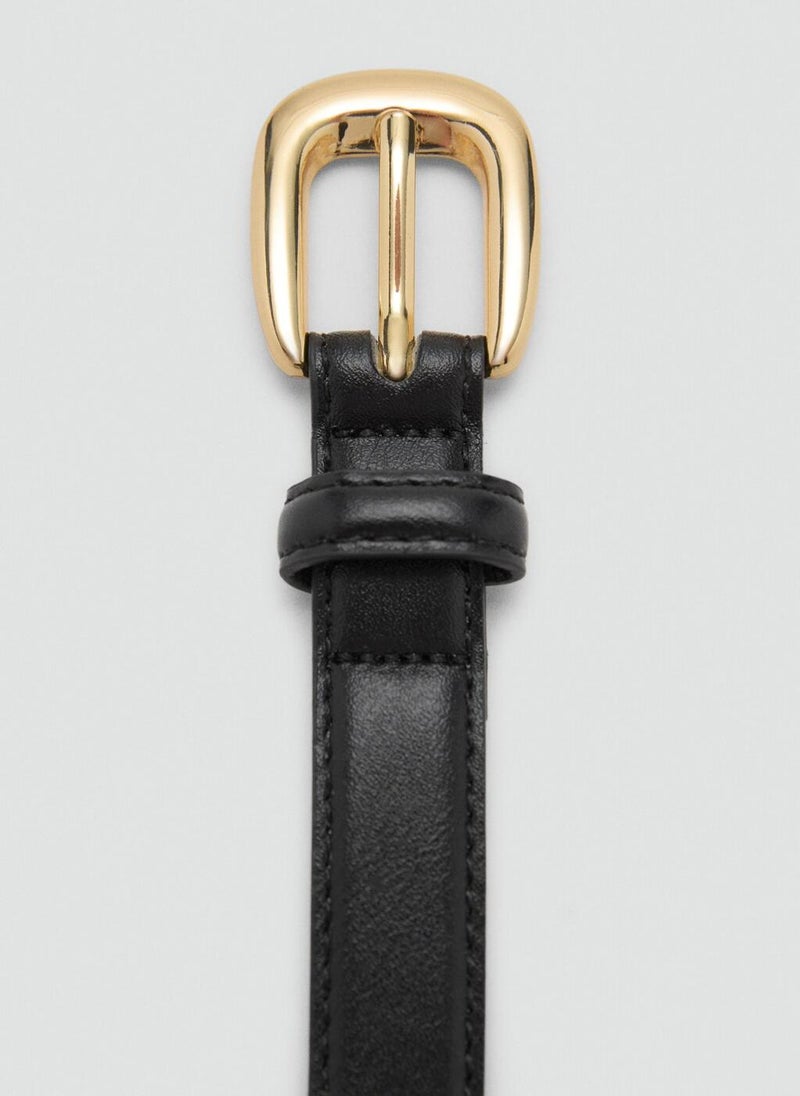 MANGO Thin Metal Buckle Belt  - Image 4