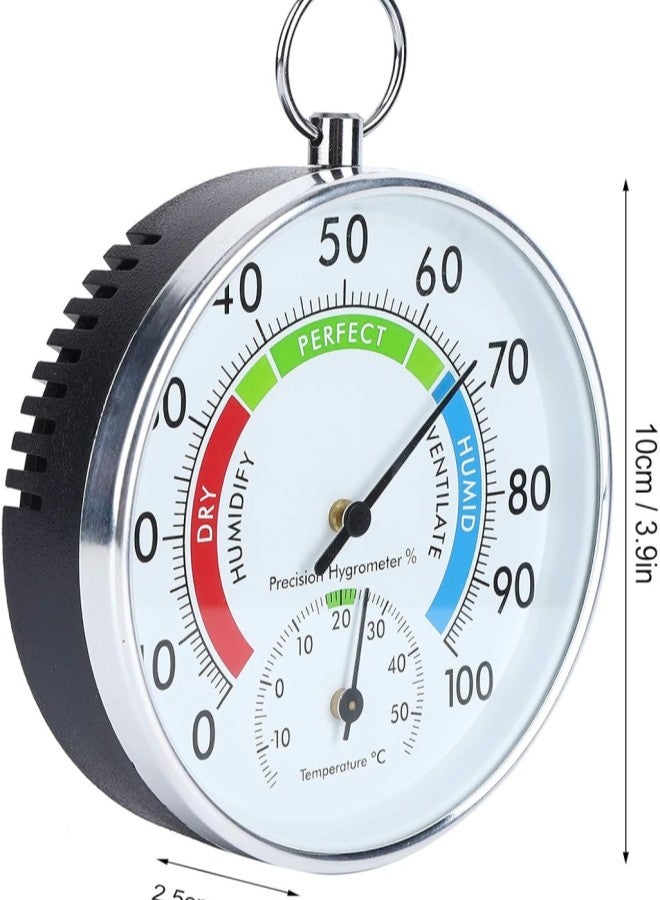كلاراكو مقياس حرارة داخلي لقياس الرطوبة مثبت على الحائط لقياس درجة الحرارة والرطوبة للاستخدام في المنزل أو المستودع أو المكتب - Image 4