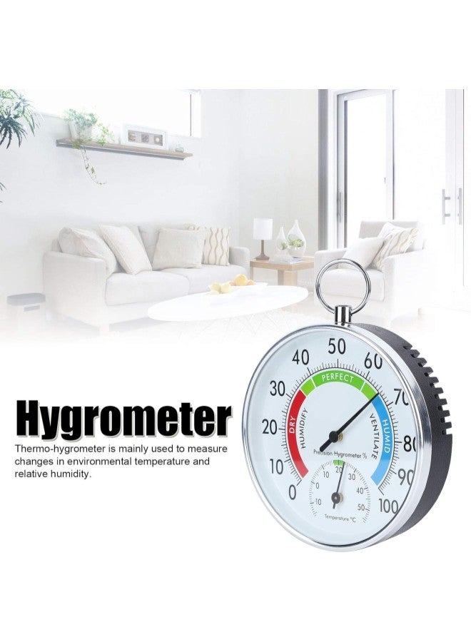 كلاراكو مقياس حرارة داخلي لقياس الرطوبة مثبت على الحائط لقياس درجة الحرارة والرطوبة للاستخدام في المنزل أو المستودع أو المكتب - Image 2