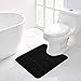 Buganda Memory Foam Contour Toilet Bath Rug, U-Shaped Non Slip Absorbent Thick Soft Washable Bathroom Rugs, Floor - Image 2