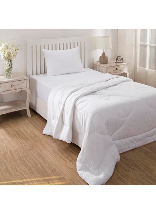 maspar maspar Erica Tencel Natural Wood Pulp Fabric Extreme Winter Ultra Soft Plush Duvet InsertQuilt 152 x 220 CM White  - Image 2