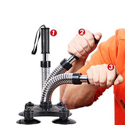 YCYU Arm Wrestling Strength Training Exerciser Fitness Forearm Wrist Muscle Developer Shoulder Chest Gym Home Workout Equipment(Silver) - Image 1