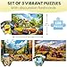 QUOKKA 100 Piece Dementia Puzzles for Elderly Large Piece Activities Products for Seniors 3 Alzheimers Jigsaw Puzzle Games for Adults Picturesque Views Cognitive Gifts for Men and Women - Image 4