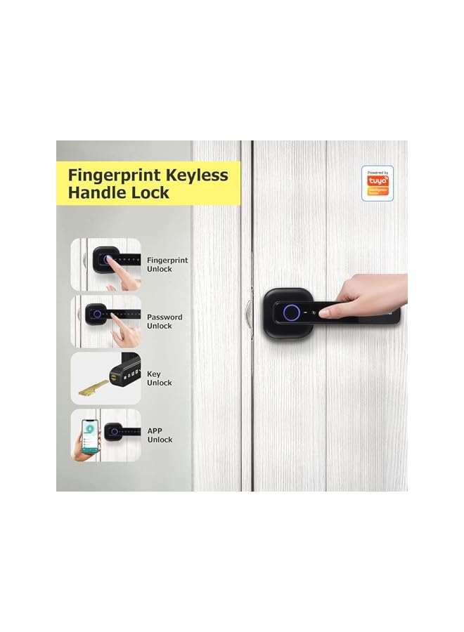 PROMASS Smart Lock,Fingerprint Door knob, Full Function 4-in-1 Smart Door Knob for Bedroom, Office, Hotel, Closet, Pantry, Biometric Door Knob, Thumbprint Door Knob (S1) - Image 2