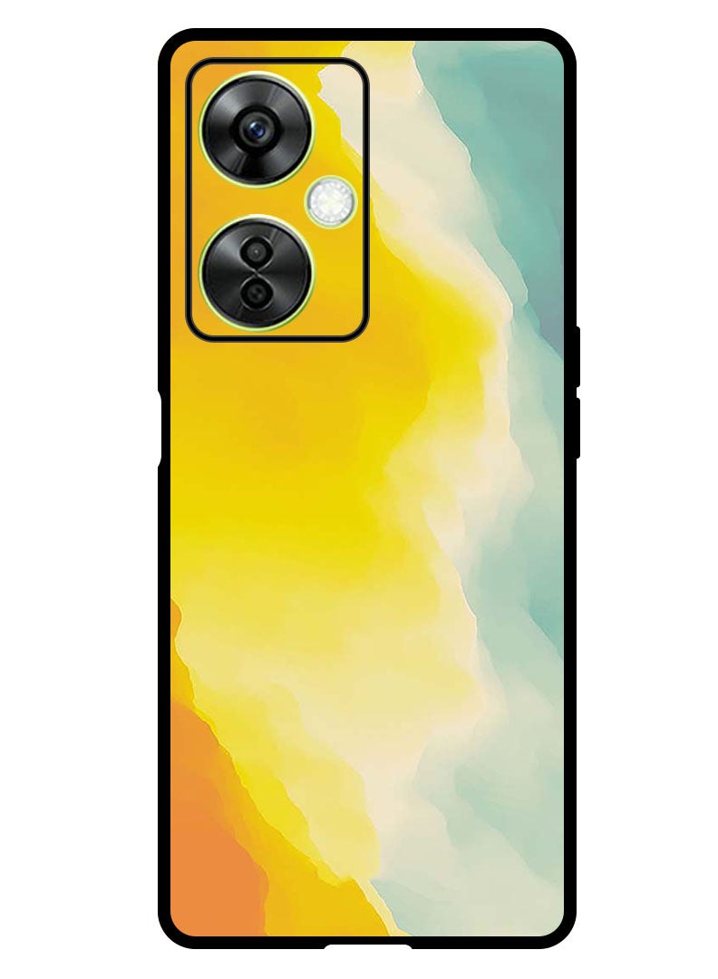 Theodor Protective Case Anti Scratch Shock Proof Bumper Cover For OnePlus Nord CE 3 Lite Shades Of Blue Yellow Orange - Image 1