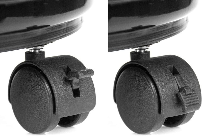 Fasmov 3 Pcs Plant Pallet Caddy Plant Stand Round Flower Pot Mover, Plant Pot Pallet Dolly Caster with Universal Wheels (Black) - Image 5