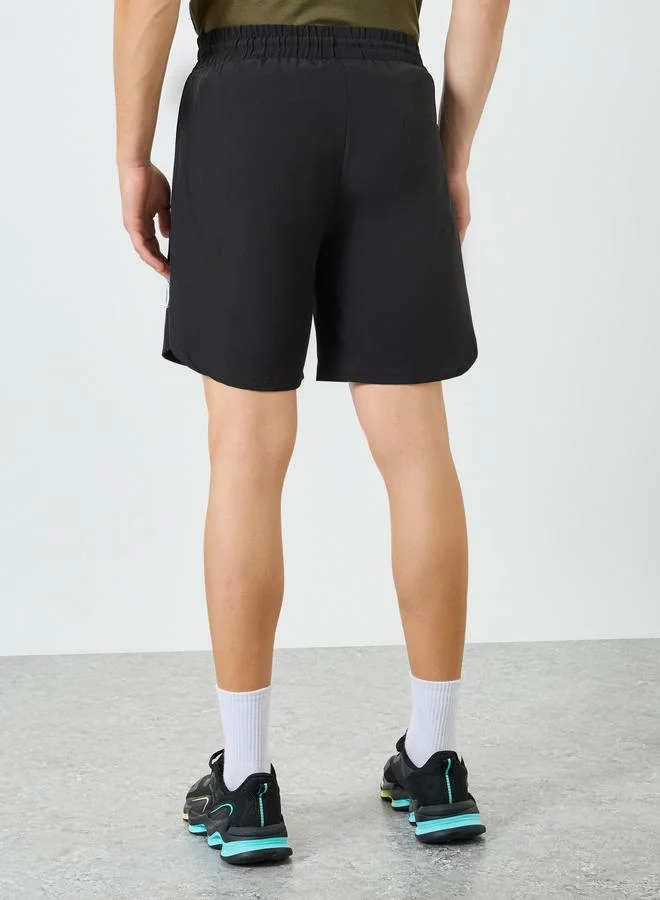 Styli  Men Black Regular Fit Shorts for Men | Best Price UAE